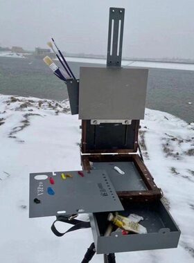 pro手工油画便携V3粉美新款黑胡桃木专业箱具匠科多功能2021水彩