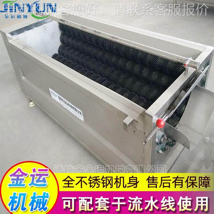 毛羊蹄猪蹄XUF毛姜清洗机 大型毛辊清洗机 白萝辊卜生加工刷清洗