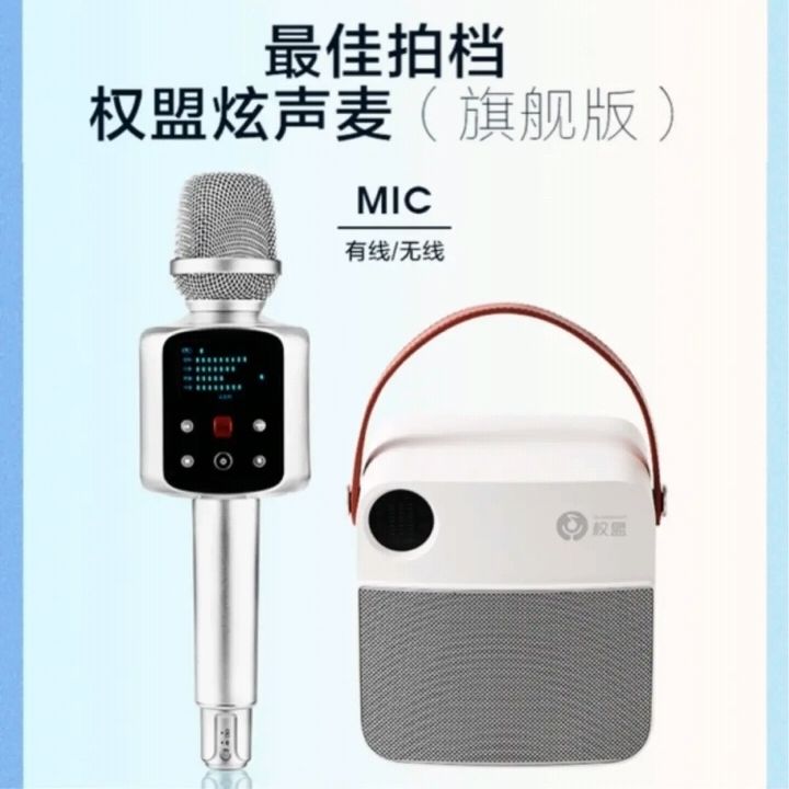 权盟伴侣音箱家庭ktv无线话筒音响一体机电视k歌神器家用户外唱歌