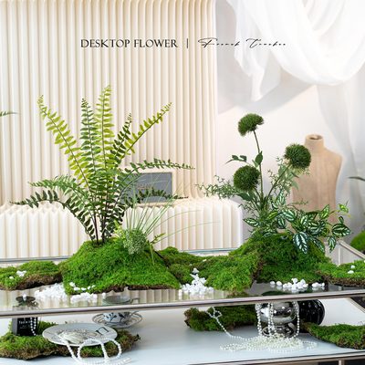 轻奢桌面景观绿植仿真花假花摆件