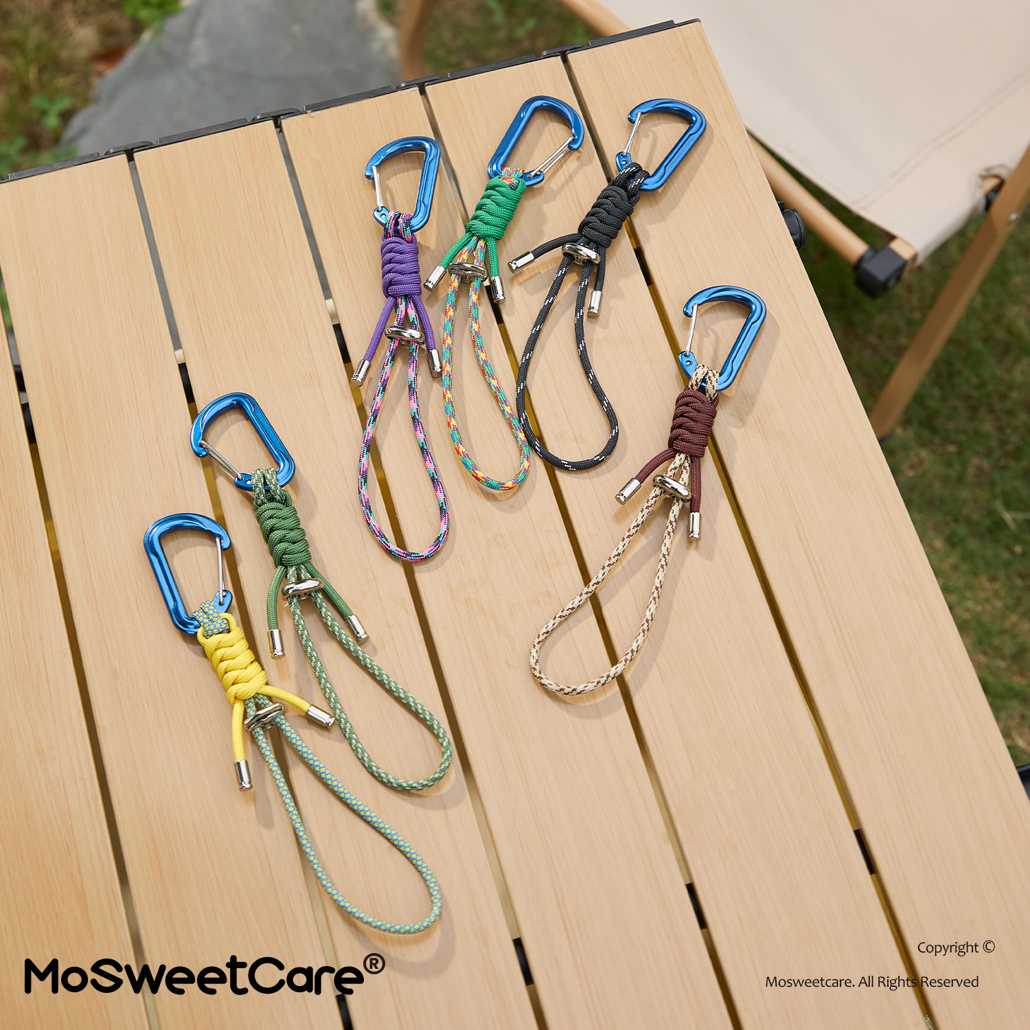 户外登山扣伞绳水瓶挂绳