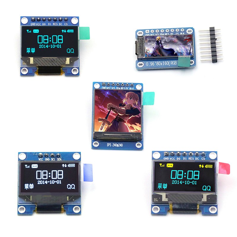 0.96寸OLED显示屏模块2864屏IIC/I 0.9/.3寸液晶屏供原理图