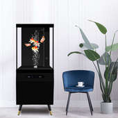 迪顺鱼缸客厅小型边几生态缸2025年新款 免换水家用超白玻璃水族箱