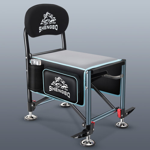 盛博骑士钓椅新款2023多功能折叠台钓椅超轻便携全地形钓鱼座椅