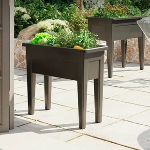 盆庭院种植箱家用塑料菜盆 高脚种菜盆懒人自吸水家庭阳台上种菜