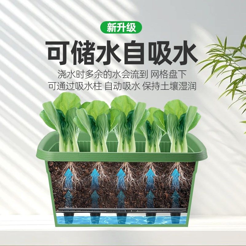 种菜盆阳台专用懒人蔬菜种菜户外长方形塑料花盆长条特大号种植箱,鲜花速递/花卉仿真/绿植园艺,花盆,淘宝优惠券,粉丝福利购,淘宝优惠卷