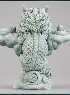 器物志桌面饰品青砂石玄关摆件鱼缸装饰造景摆设云淡风轻茶宠可养