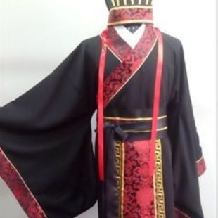 汉服古装男汉式婚礼服装 汉式婚礼司仪服 古代老爷员外演出服影楼