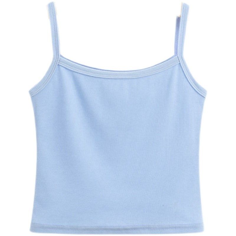 夏季新款小吊带女外穿短款修身内搭小背心学生小清新性感打底上衣