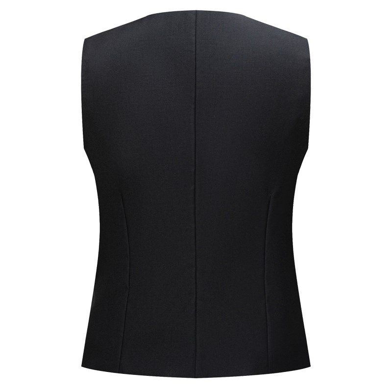 本派西装马甲新款英伦复古商务正装单排扣V领西背新郎羊毛背心男