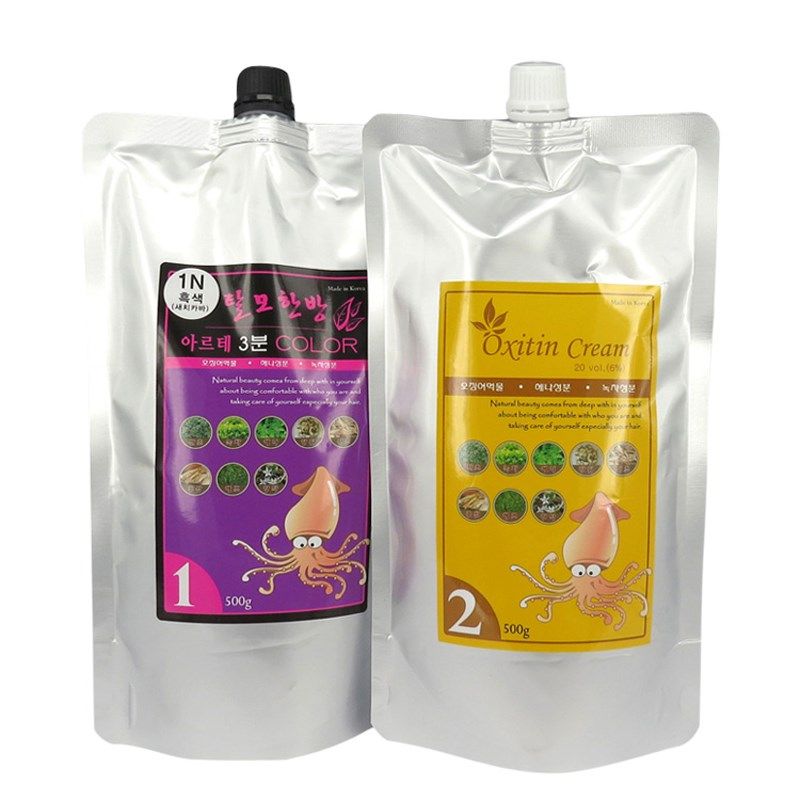 遮盖白发染发剂纯植物自然黑焗油膏中草药自己染头发男韩国无刺激