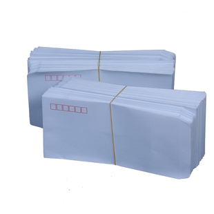 白色邮寄信封集邮5号6号加厚140克白封邮信寄后有监制加防伪压痕