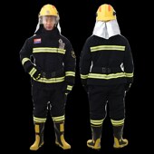消防员服装 五件套17新式 战斗灭火防护救援服 消防服套装 17款