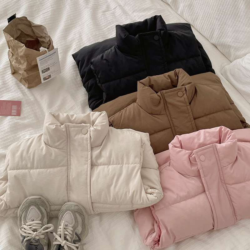 女童羽绒棉马甲儿童秋冬季背心男童宝宝加厚马夹春秋外穿无袖外套