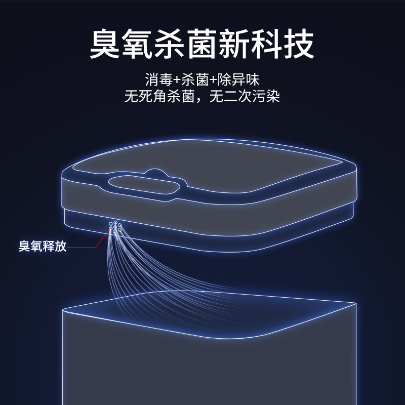 垃圾桶智能家用客厅厨房不锈钢臭氧杀菌自动消毒感应卫生间带盖筒