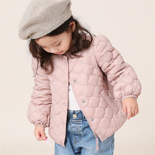 宝宝羽绒服轻薄款1-3-6-8岁女童羽绒服中小童装90绒小孩外套22707
