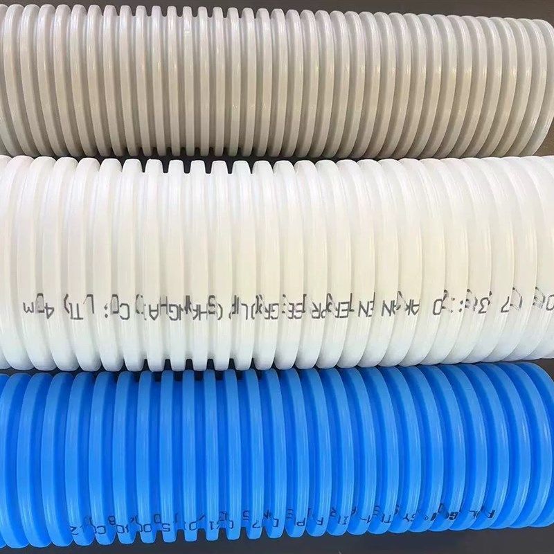 新风系统PE管道波纹管新风配件管道软管双层消音隔音环保通风管道