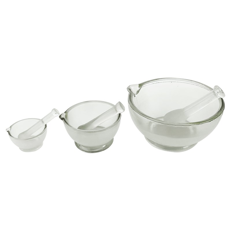 玻璃研钵研磨棒乳钵研药碗家用捣药罐药臼杵实验室试剂碾药工具