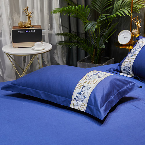 长绒棉四件套酒店全棉高端大气床单被套轻奢贡缎纯棉民宿床上用品