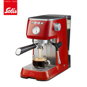 Solis 咖啡机家用小型奶泡蒸汽一体机可视压力表 索利斯半自动意式