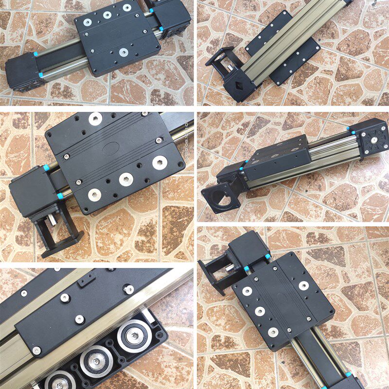 DS80型材直线同步带滑台模组十字导轨工作台高速高承载力喷漆点胶