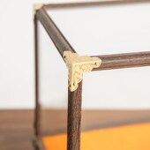 鸡翅木雕花玻璃罩花瓶古董佛像摆件文玩防尘罩宝笼透明展示盒定制