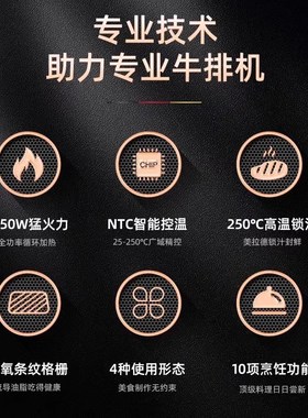 German Pool/多功能料理锅星级推荐商用牛扒机全自动高温牛排机