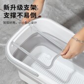 折叠桶拖地长方形大容量涮洗拖布桶墩布搓衣板大号桶移动洗车水桶