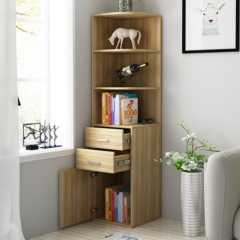 欧式角柜置物架卧室边柜墙角柜储物三角形拐角柜客厅转角收纳柜子