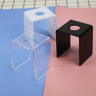 单孔亚克力蛋筒展示架 1孔甜筒甜品架冰激凌托架亚克力冰淇淋架