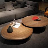 风简约现代简易卧室客厅圆形茶几阳台小桌子家用小户型侘寂茶几桌