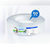 软线 远东电缆RVV3 4平方国标3芯信号传输线多芯铜芯护套电线