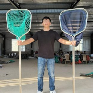 一体成型不锈钢抄网捞鱼网渔具鱼网超硬鱼捞海鲜赶海网抄捞子网兜