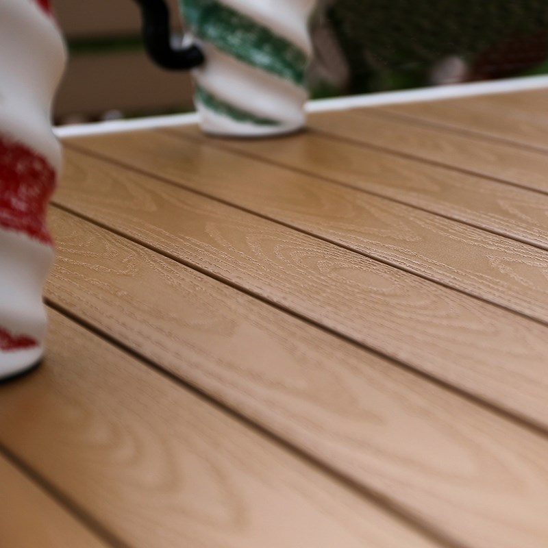 远茂北欧户外休闲桌椅塑木防腐木桌子别墅院子天台茶桌餐桌椅组合