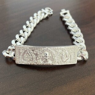 泰国龙婆瑞手链 素银阿百家材质手镯 泰国特色瑞爷招米佛牌情侣