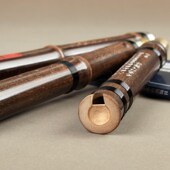 八孔箫 包邮 G调F调演奏洞箫 乐器初学萧 紫竹三节箫 迪音精制洞箫