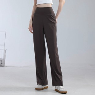 春夏新款运动裤女宽松直筒普拉提跑步训练瑜伽显瘦显高健身长裤子