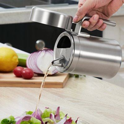 304加厚不锈钢油壶防尘带盖防漏油瓶酱油瓶醋壶香油罐厨房用品,厨房/烹饪用具,油壶,淘宝优惠券,粉丝福利购,淘宝优惠卷