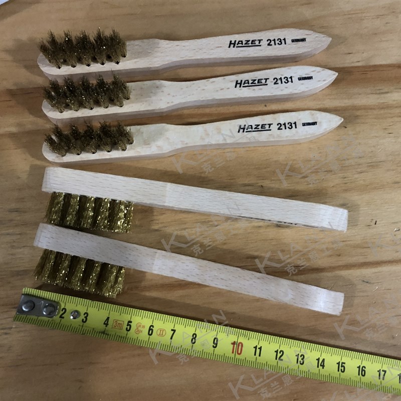 德国HAZET火花塞刷子 清洗电极和火花塞触点 特种波纹铜刷 2131