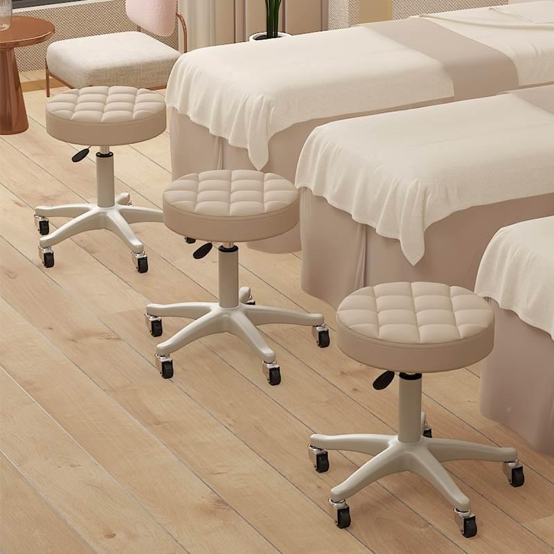 美容凳子滑轮升降转椅美容院专用按摩圆凳子美甲师大工凳美发椅子