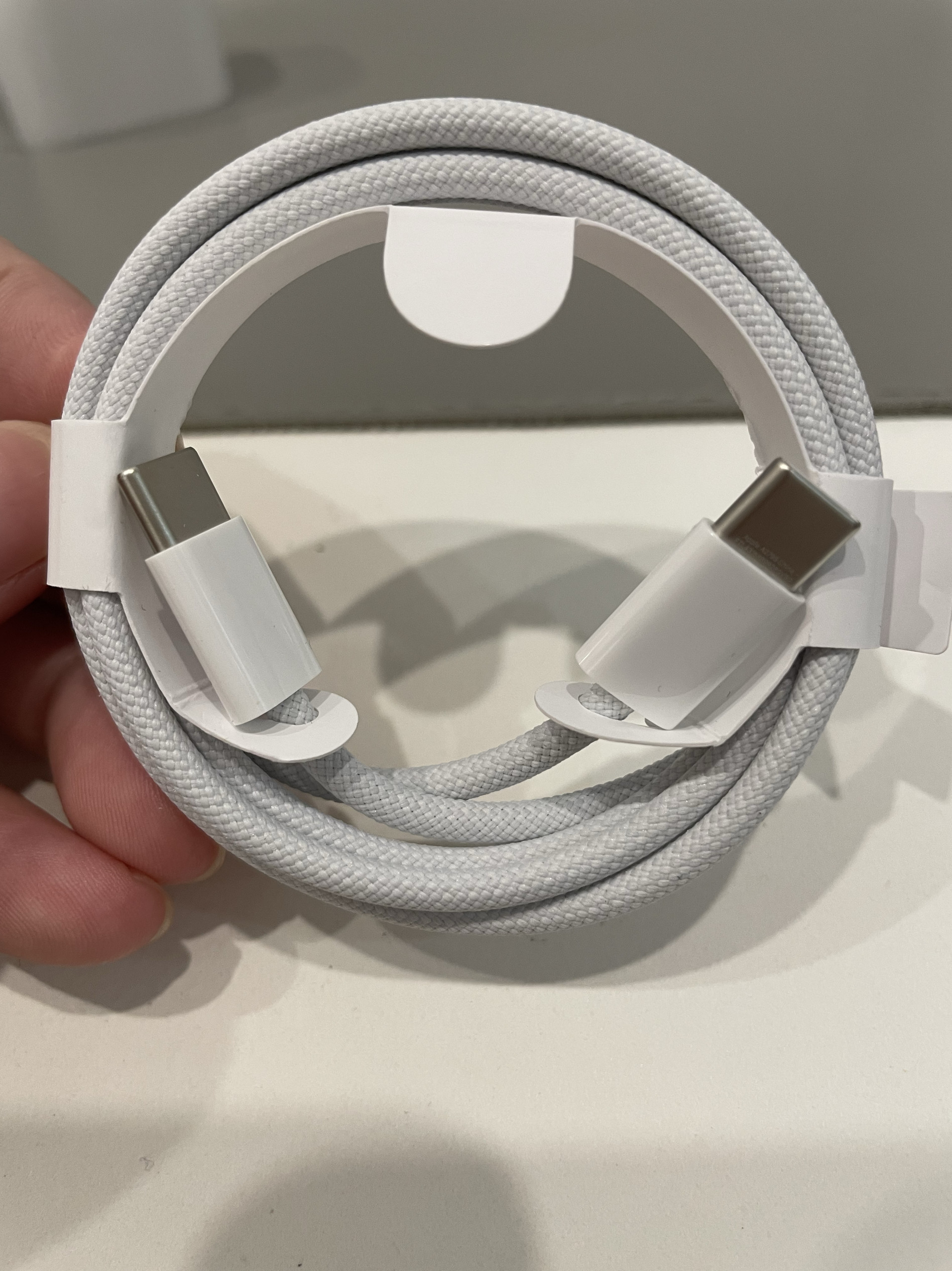 适用苹果15编织线16原装快充线iPhone16pro双C口充电线充电器20W快充15plus电源线双USB-C编织线