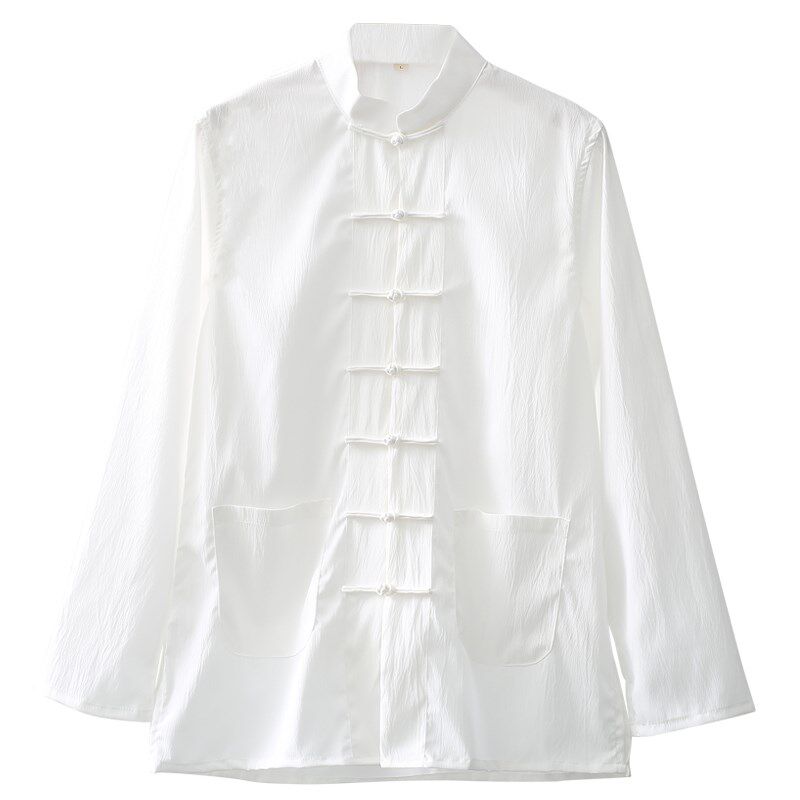 中国风唐装男春夏季长袖外套青中年中式复古男装套装汉服茶服长衫