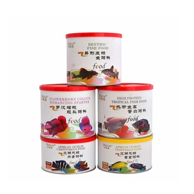 沐德森三湖慈鲷饲料小型热带鱼异型鱼罗汉鱼鱼食微颗粒贴片鱼粮
