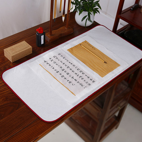 古德书画毛毡加厚书法垫子桌布锁边织绒毛笔写字40*80羊毛学生布
