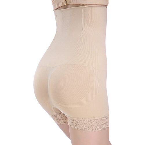 蕾丝无痕高腰收腹内裤女士美体束腹束腰提臀塑身裤产后安全裤夏季