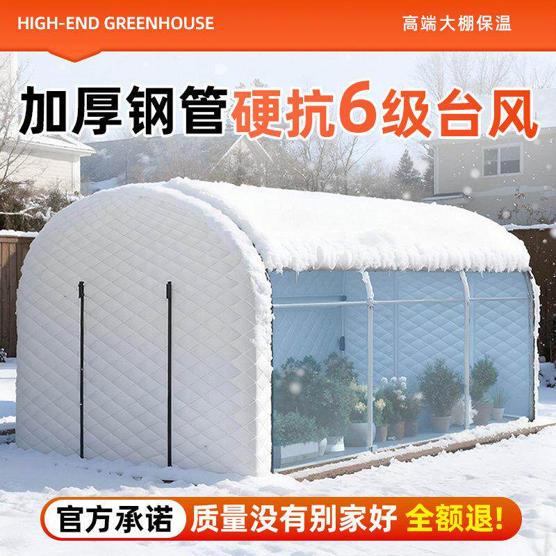 家用保温棚阳光暖棚小型阳光房多肉植物温室暖棚花房过冬季防冻房