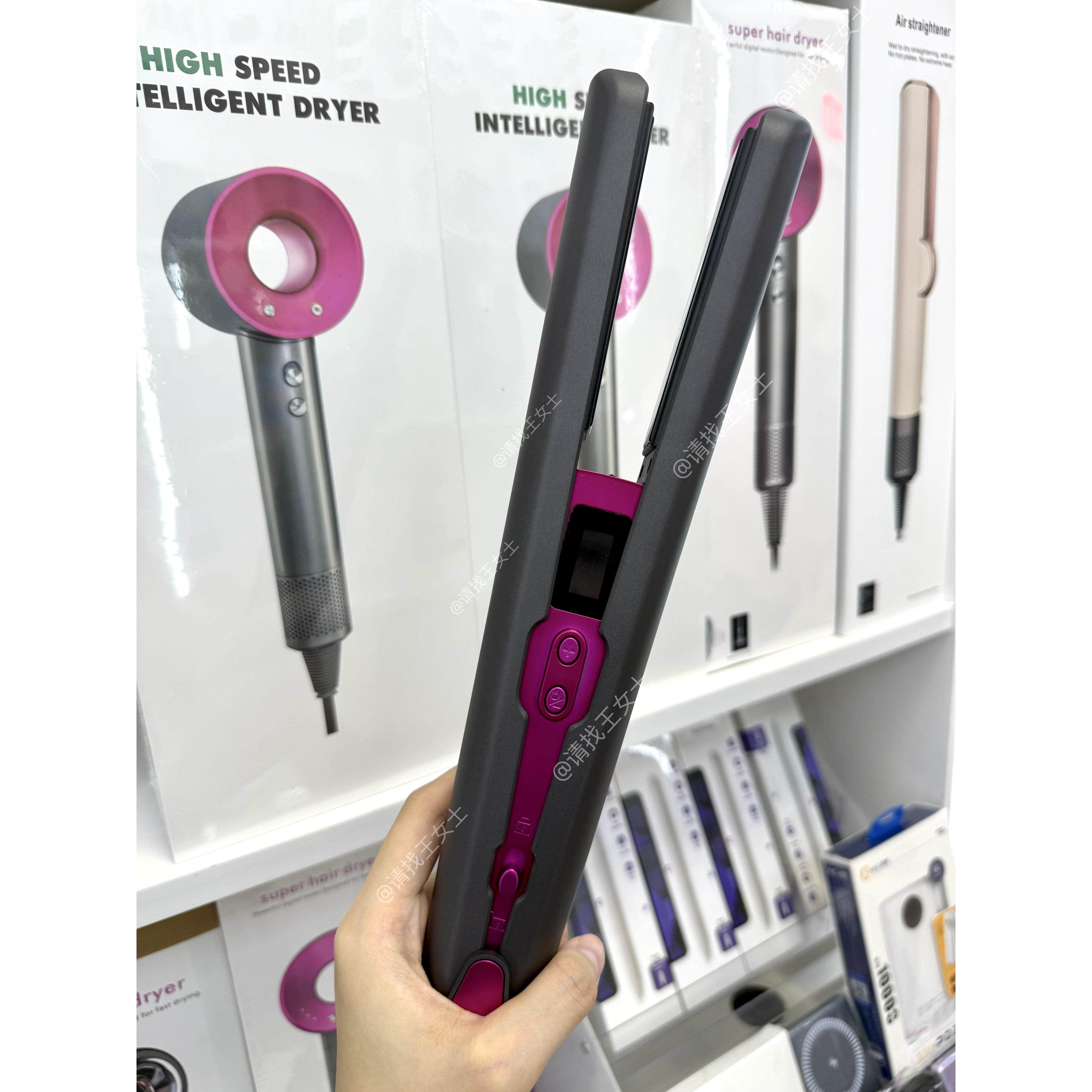 同款液晶显示无线直板夹直卷两用负离子不伤发可携式充电式9600mA