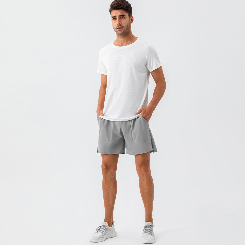 男士夏季锦纶速干网球运动短裤凉感透气宽松跑步瑜伽健身五分裤