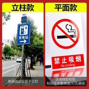 电动汽车充电站标识牌车充电请多多关照新能源充电车位请勿占用提