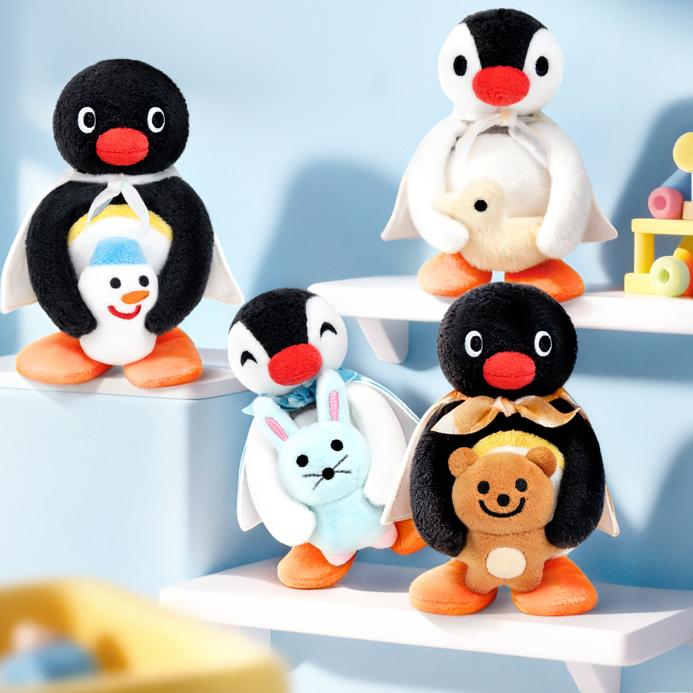 优迈Pingu小手伴萌友团系列毛绒玩偶官方正版礼物图片